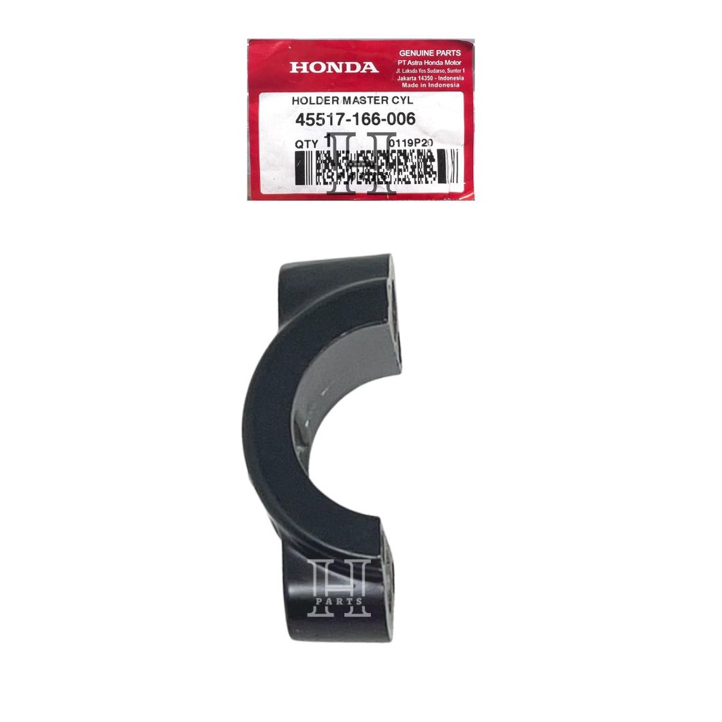 HOLDER MASTER CYLINDER BRACKET DUDUKAN REM ATAU KOPLING MASTER CYLINDER  KLEM PCX, CBR 250, CRF 250 Rally, Tiger 45517-166-006 ASLI ORIGINAL AHM HGP HONDA