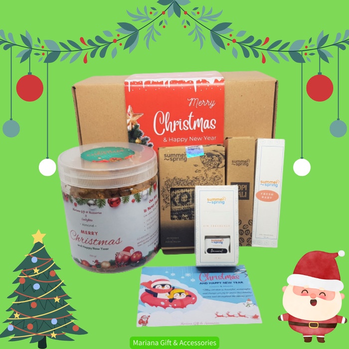 

✨NEW✨ -Christmas Hampers Kado Hadiah Natal Oatmeal Cookies dan Pengharum - ALMOND- 1.1.23