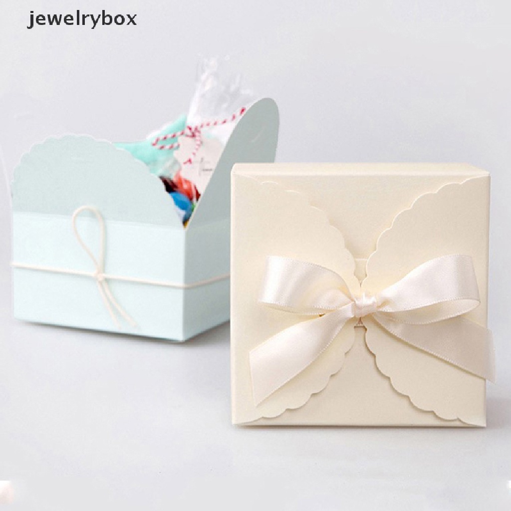 [jewelrybox] 5pcs Warna Paper Candy Box Gift Bag Kemasan Kado Pernikahan Paper Box Kecil Butik
