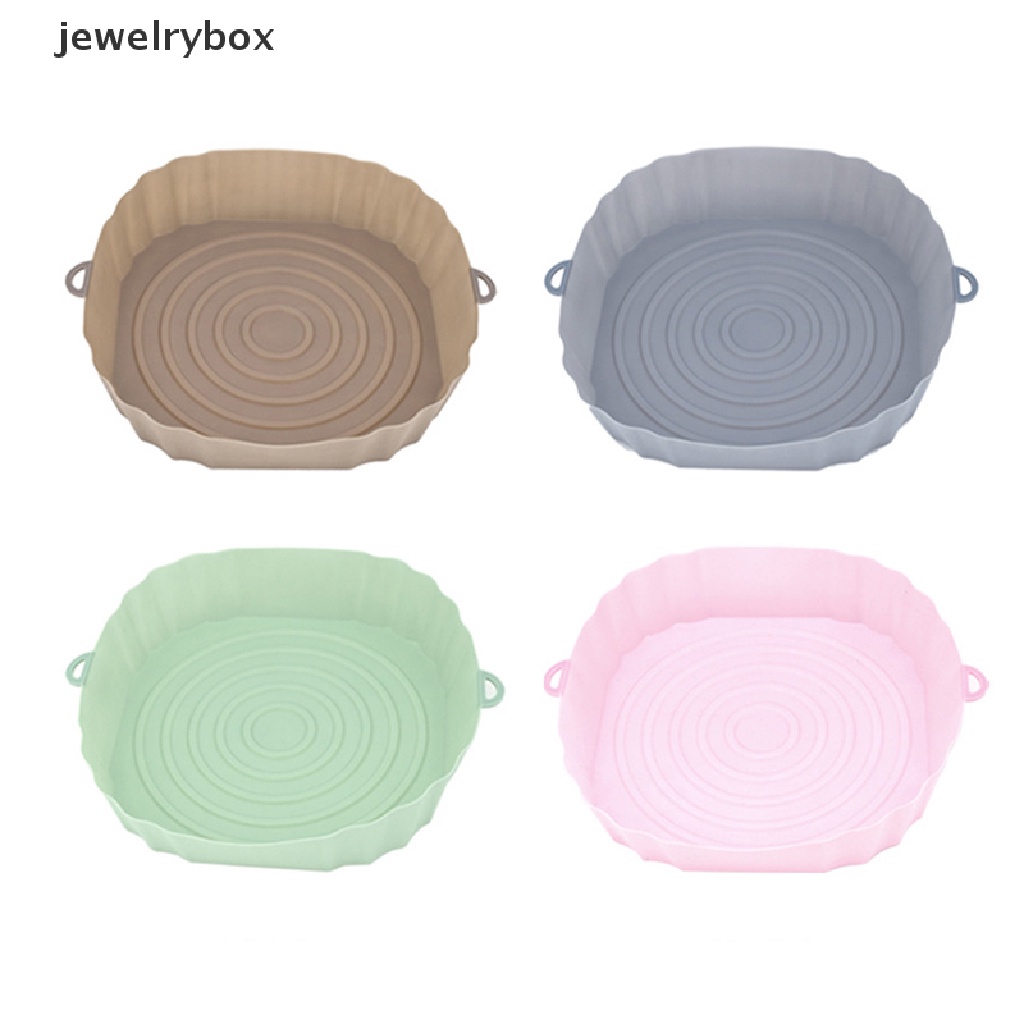 [jewelrybox] Silicone Air Fryer Liner Pad Square Reusable Air Fryer Pot Tray Panas Makanan Baking Butik