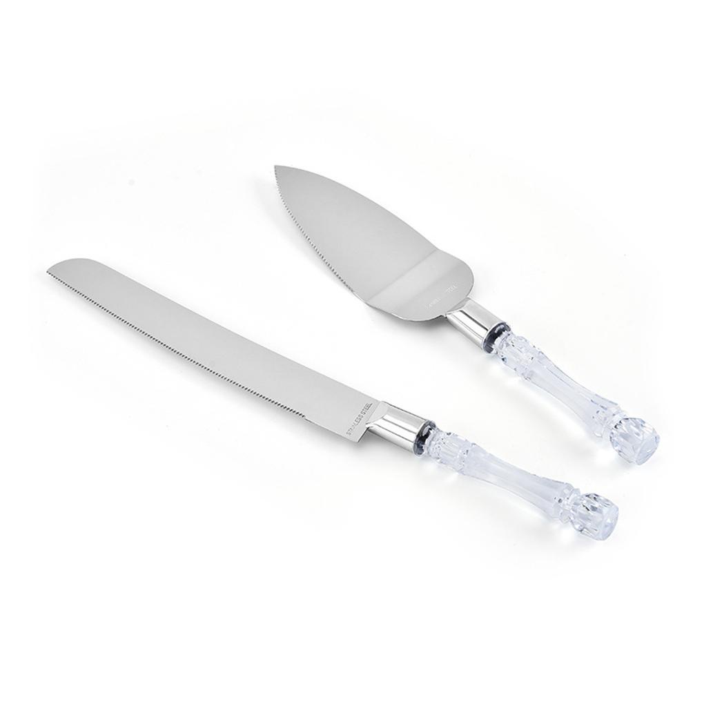 2 Pcs Cake Server Divider Spatula Sekop Alat Kue Set Stainless Steel Fondant Pie Pernikahan Ulang Tahun Pesta Sendok Garpu