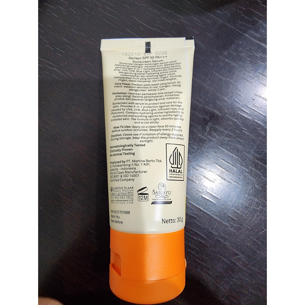 Sariayu Sunscreen Serum SPF 50