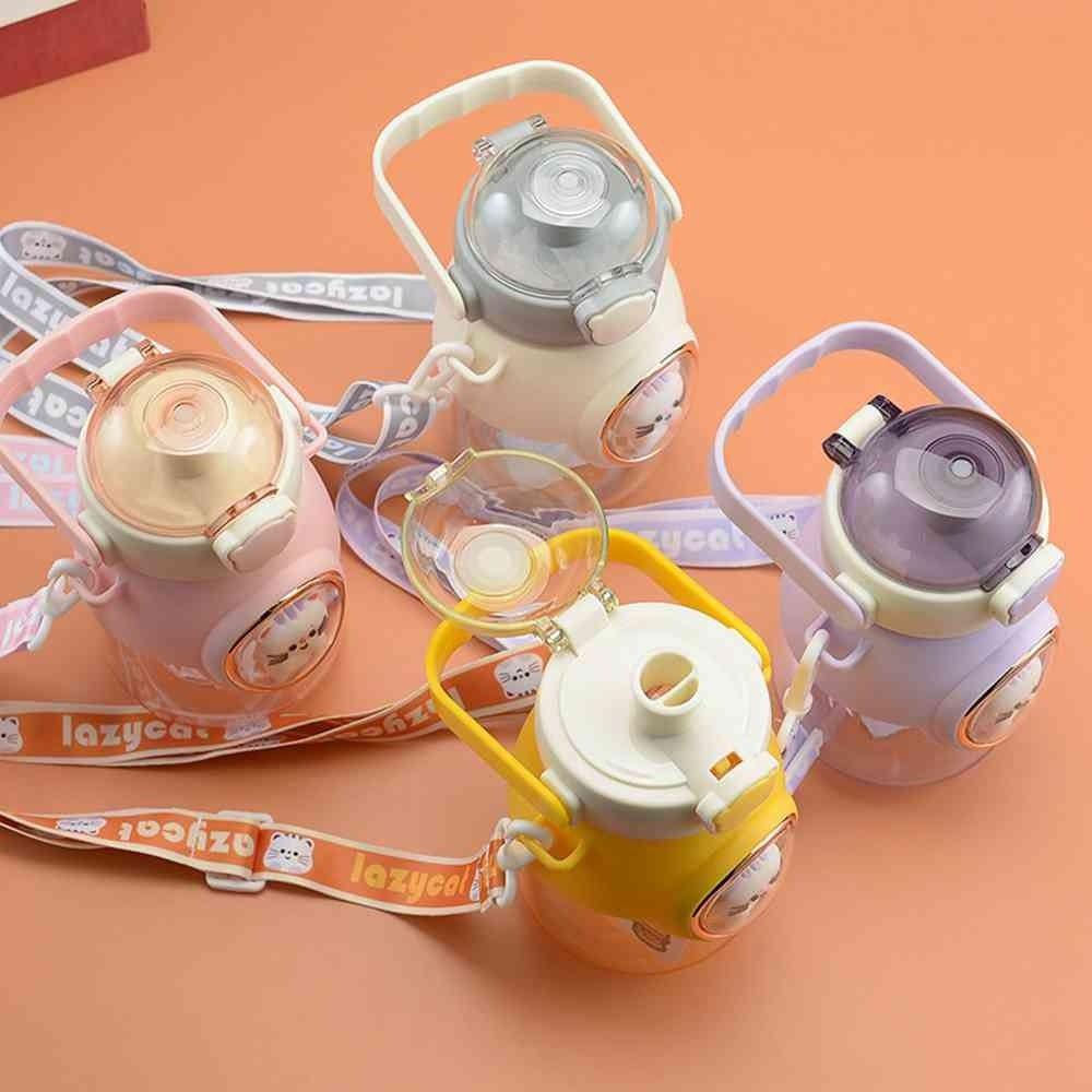 Populer Botol Air Minum Anak Fashion Tempat Minum Cangkir Air Anti Bocor