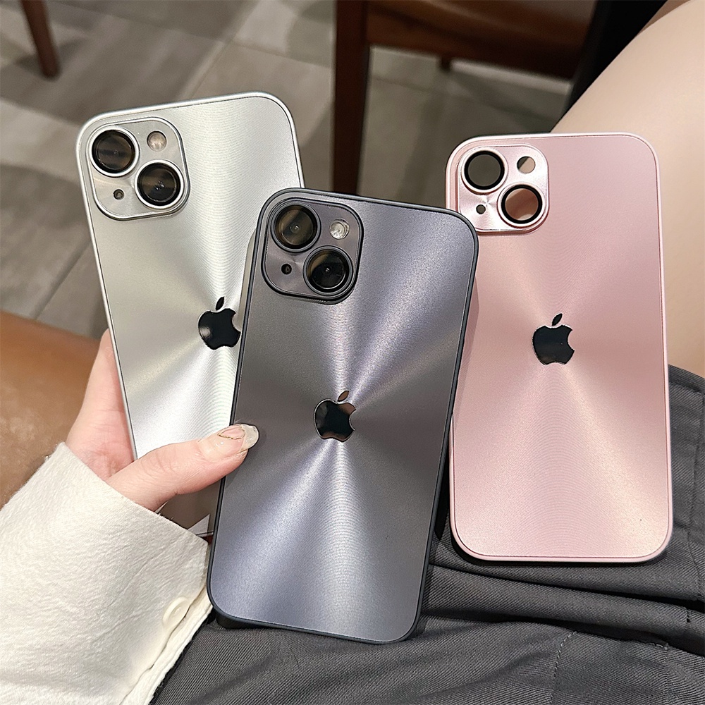 IPHONE Casing Ponsel Tekstur Laser Mewah Untuk Iphone11 12 13 14 Pro Max Casing Iphone14 Plus Pelindung Kamera Hard Shockproof Cover