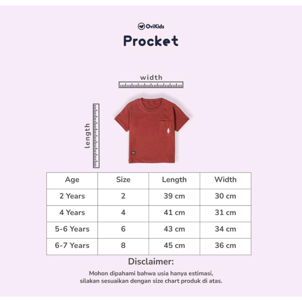 OVIKIDS PROCKET / BAJU KAOS ANAK
