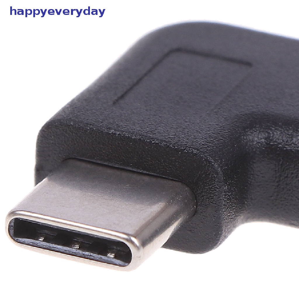 [happy] Sudut Kanan 90derajat USB 3.1 Tipe C Male To Female USB-C Converter Adapter [ID]