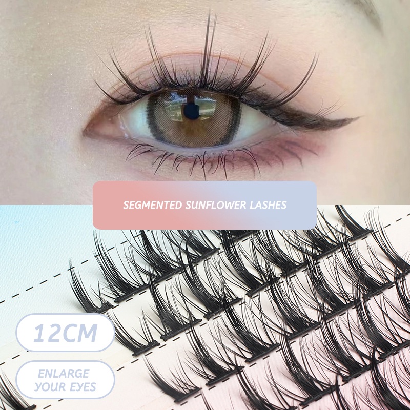 Akane Zora 3D Bulu Mata Eyelash Extension Tanam Eyelash Extension Fish Tail Panjang Campuran