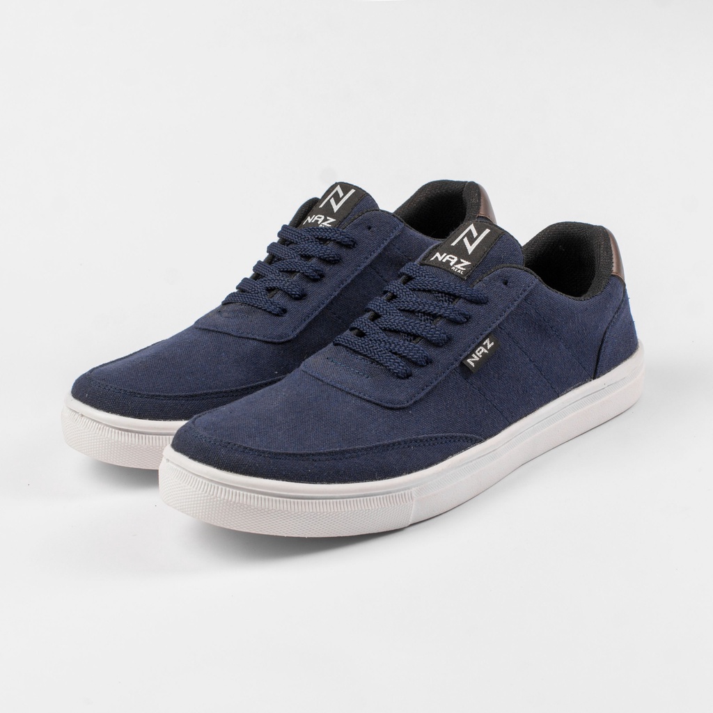 NAZ FOOTWEAR Sepatu Sneakers Pria Casual Distro Enji Warna Navy