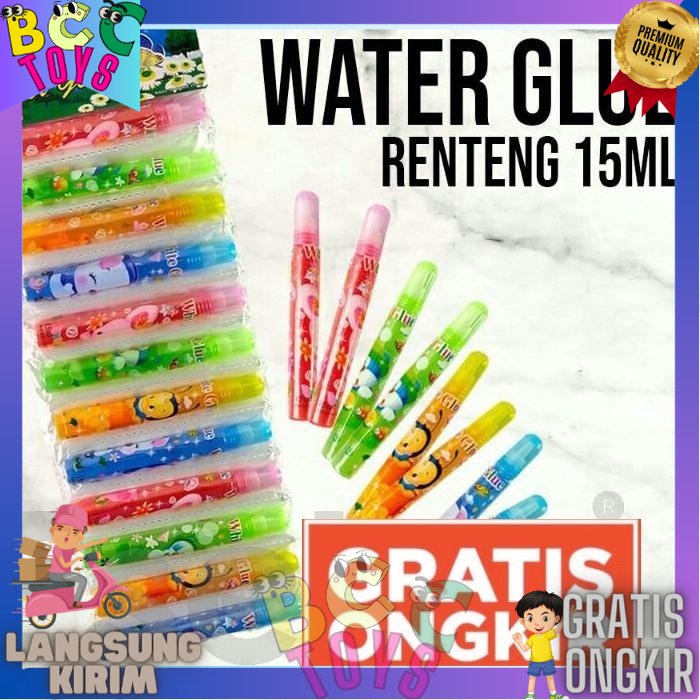 

lem Kertas glue renteng cair 15 ml lem kertas water glue perekat Termurah