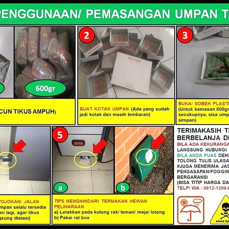 Racun Tikus Paling Ampuh Rat Posh RACUN TIKUS SUPER AMPUH MENGUSIR TIKUS DENGAN SMART RACUN TIKUS ANTI BAU MATI KERING