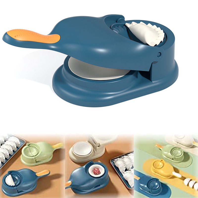 Accessories 2 In 1 Pembuat Kulit Pangsit Manual Tekan Jiaozi Cetakan Kulit Manual Pembuat Pembungkus Manual Portable Kulit Pangsit Tekan Pembungkus Pembuat Aksesoris Dapur