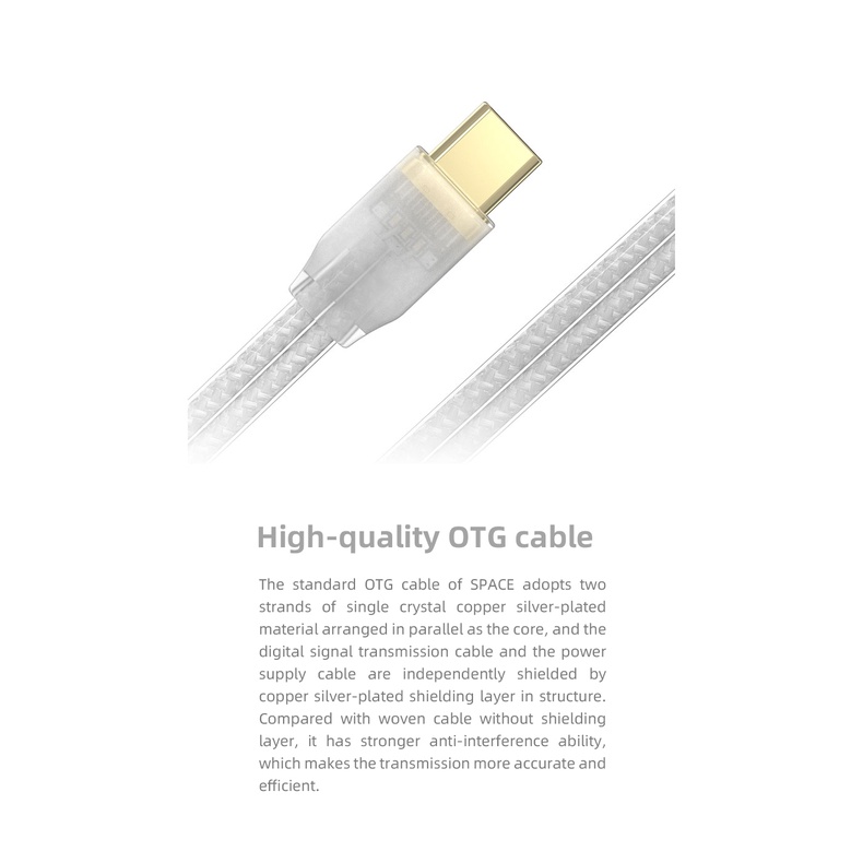 Tanchjim SPACE Lite Portable Mini DAC AMP Dongle TYPE-C Ke 3.5 Headphone Amplifier Dengan CS43131 chip DSD256 PCM768