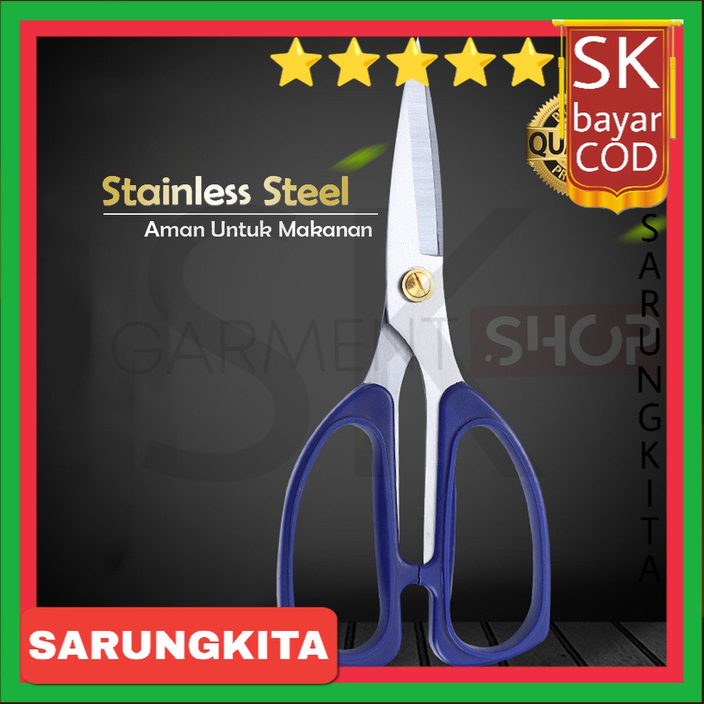 

GUNTING DAPUR STAINLESS STEEL SERBAGUNA MURAH KUALITAS BAGUS