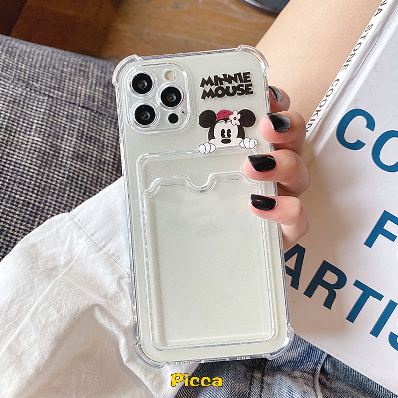 Casing Slot Dompet Couple Mickey Minnie Vivo Y16 Y20 Y02 Y22 Y11 Y35 Y02s Y22s Y15A Y15S Y21 Y01 Y12 Y33S Y12i Y20s G Y11s Y21s Y15 Y20i Y21T Y17 Y33T Y12s Bening Anti Jatuh Soft Cover