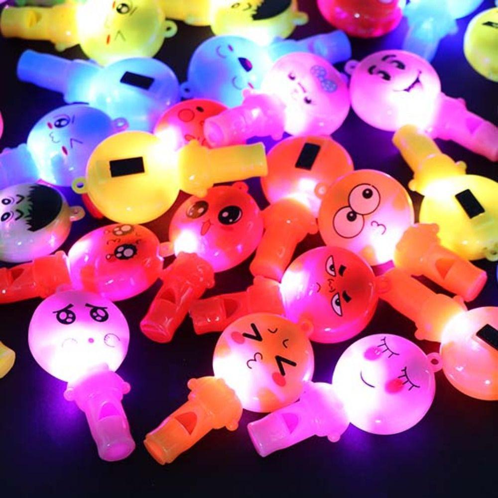 Mxbeauty Ekspresi Peluit Mainan Pesta Nikmat Perlengkapan Pesta Hadiah Anak Kids Anak Kedip Peluit Meriah Dekorasi Glow Whistles Birthday Party Led Light Up Whistle