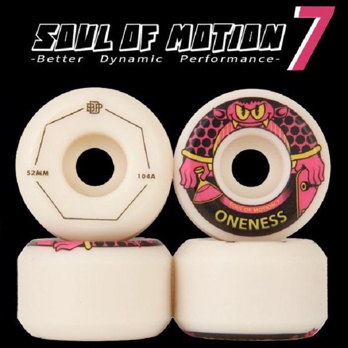 Soul Wheel oneness Profesional Skateboard Wheel Action Wide Wheel Kekerasan Tinggi Daya Tahan Tinggi Little Burning Man 104A Axis