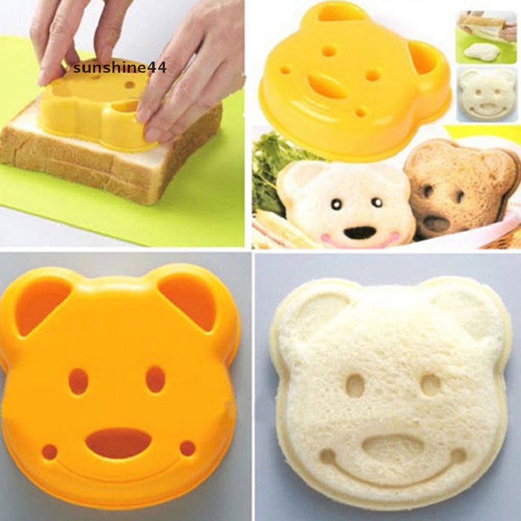 Sunshine Cute Animal Sandwich Mold Cutter Beruang Anjing Bentuk Dinosaurus Kue Roti Toast Maker ID