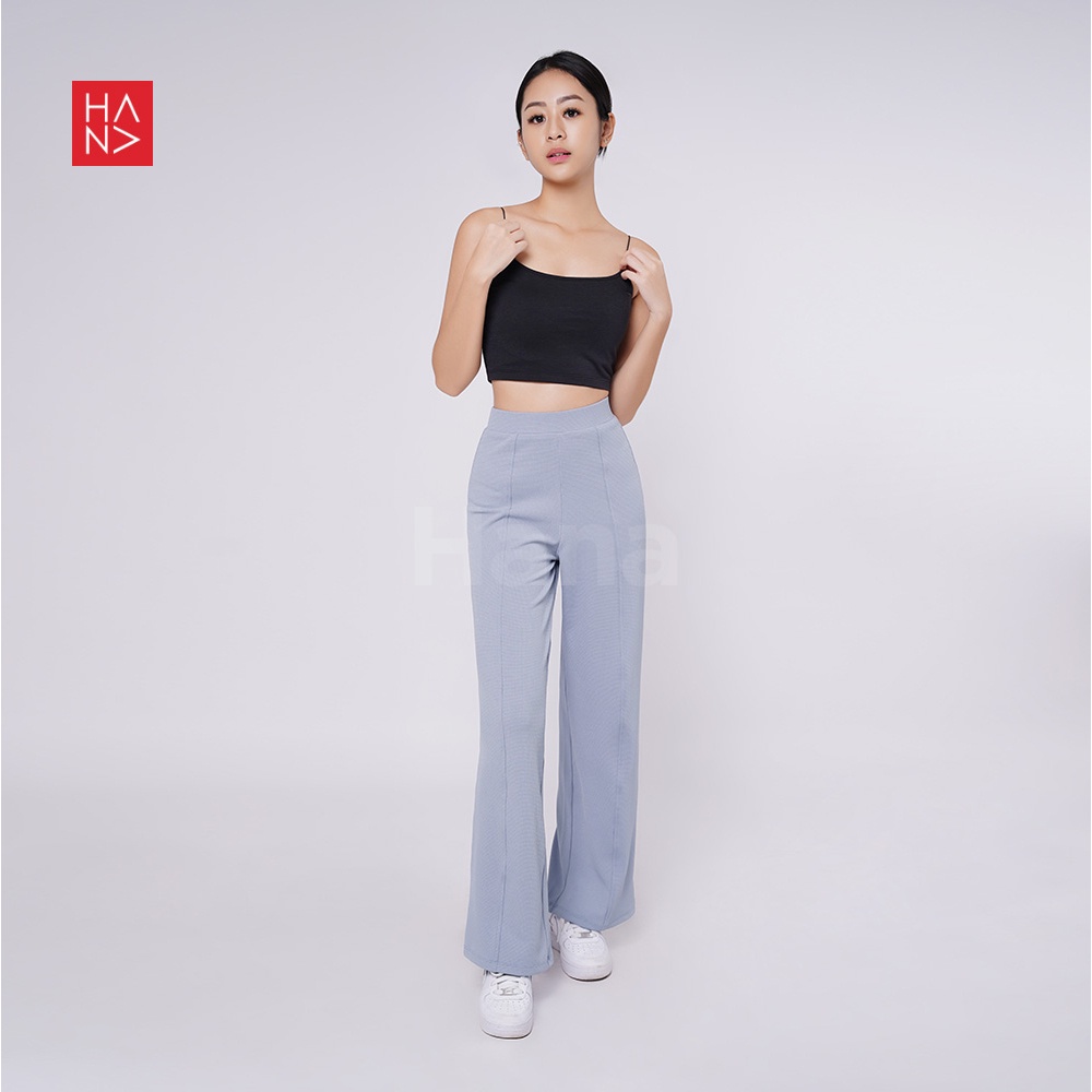 HanaFashion JKT - Sofia Loose Pants Kulot Strecth Melar Panjang - LP176