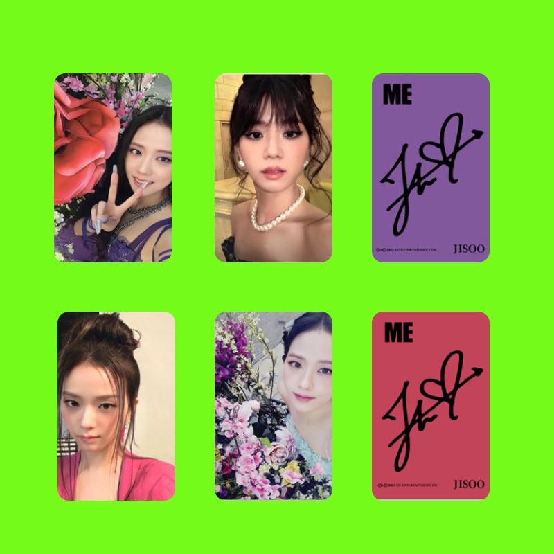 5pcs Blackpink JISOO SOLO Bunga Lomo Kartu Photocards Collection Card Blackpink