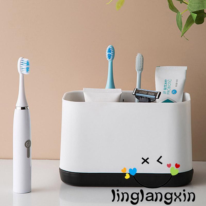 Llx-tempat Sikat Gigi Dan Pasta Gigi Drainase Untuk Meja Kamar Mandi Dengan Sekat Adjustable