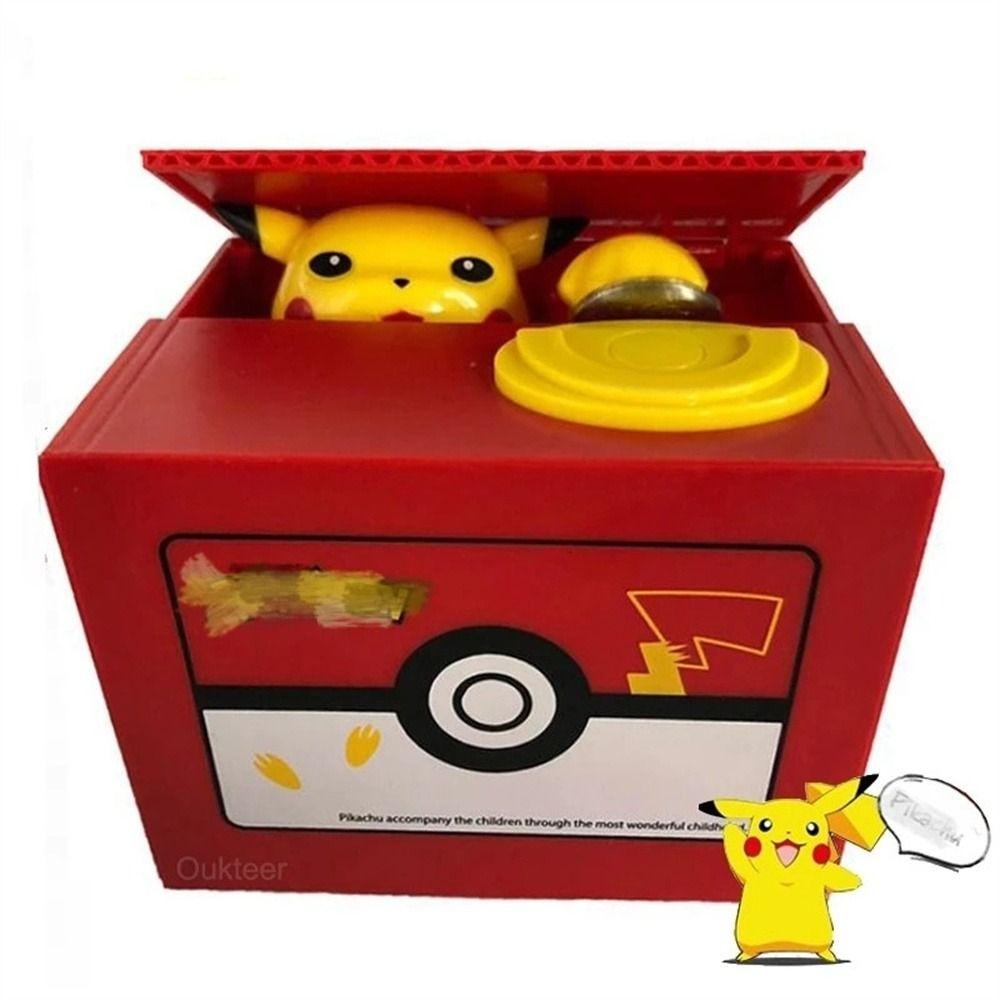 Mxbeauty Celengan Hadiah Ulang Tahun Anak Anime Pikachu Action Figure Elektronik Kotak Uang Money Safe Box