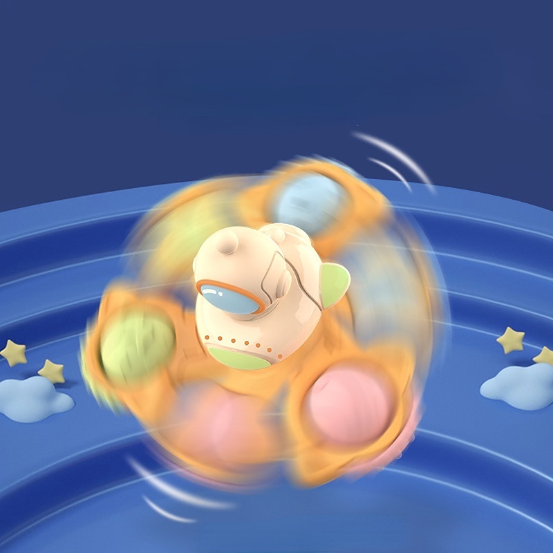 Mobil Dipasang Mainan Bayi Kartun suction cup Berputar baby shower fun rotating top Mainan Kamar Mandi Anak