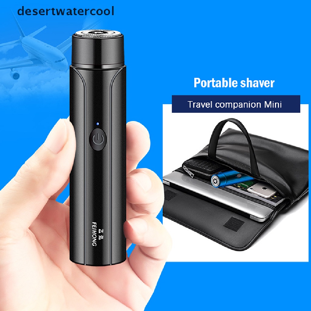 Deid Alat Cukur Mini Elektrik Pria Portable Electric Razor Beard USB Shaver Martijn