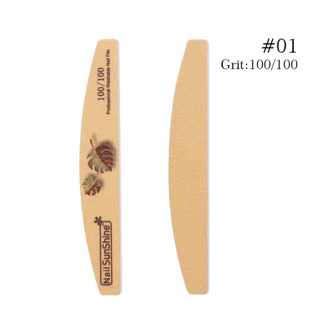 AUGUSTINA Agustinina Kikir Kuku Poles Permukaan Pedicure Tools Gel Buffing Half Moon Nail Brushes Manicure Tools