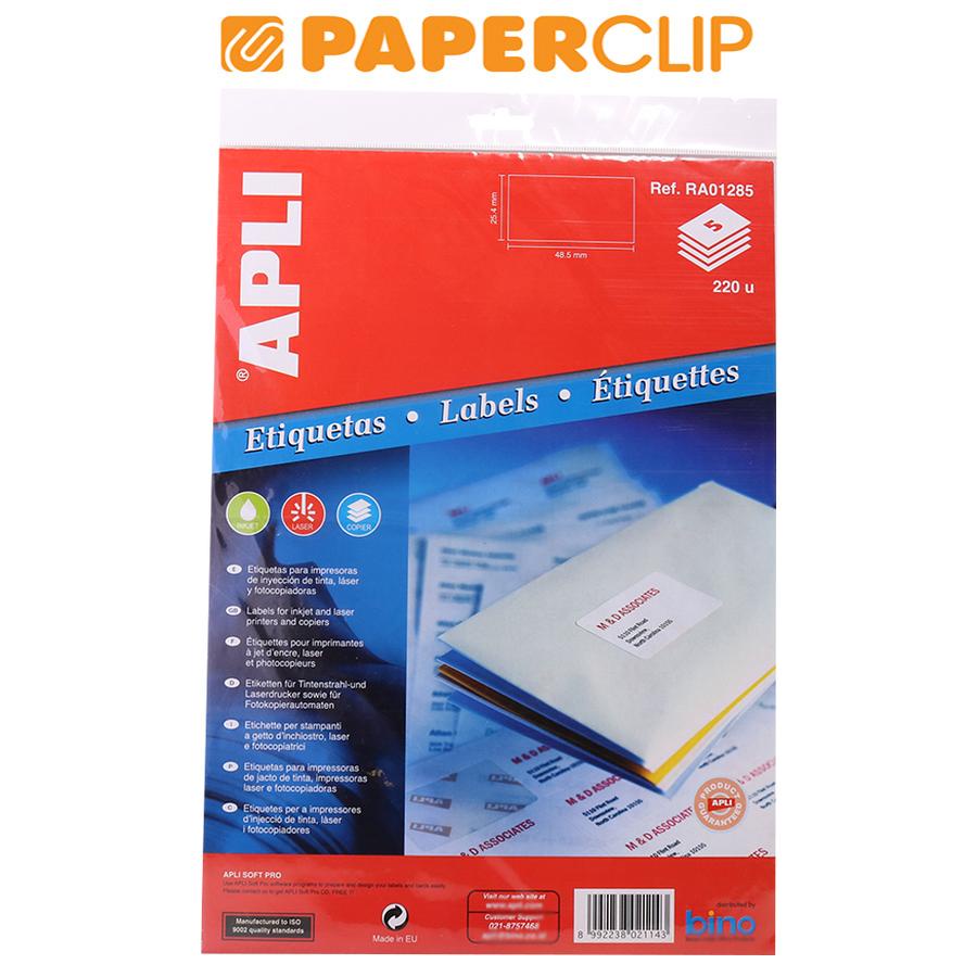 

LABEL APLI RA01285 48X25 5S