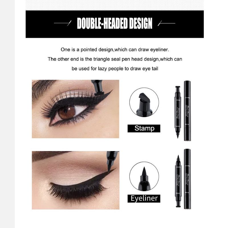 Amy's Diary Eyeliner Seal Eyeliner Small Stamp 2in1 Waterproof Liquid Eyeliner