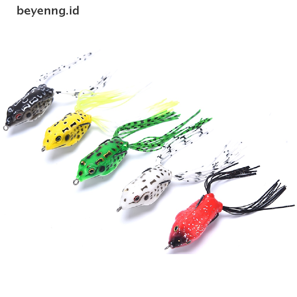 Beyen Frog Soft Fishing Lure Double Hooks Alat Kodok Umpan Buatan ID