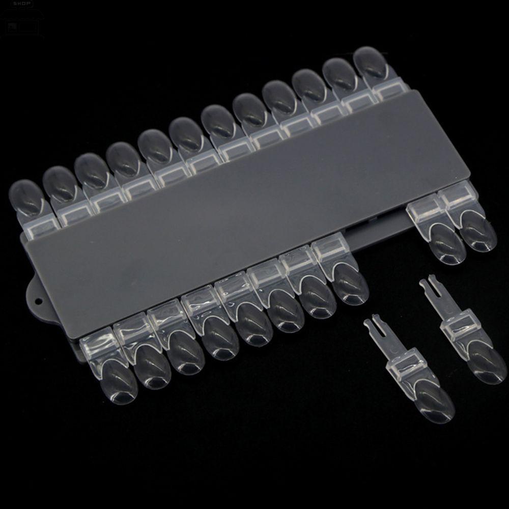 Augustina Pajangan Kuku Palsu Removable Awet Nail Art Praktek Pernis Color Show Stand Gel Color Chart Manicure Tools Palet Warna Kuku Palsu