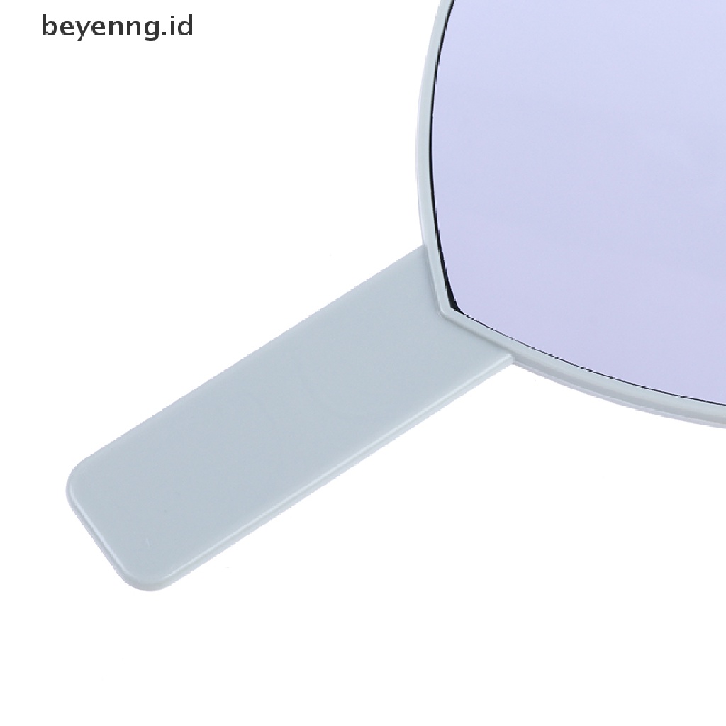 Beyen 1Pcs Cermin Genggam Travel Berbentuk Hati Cermin Tangan Kosmetik Dengan Handle Makeup ID