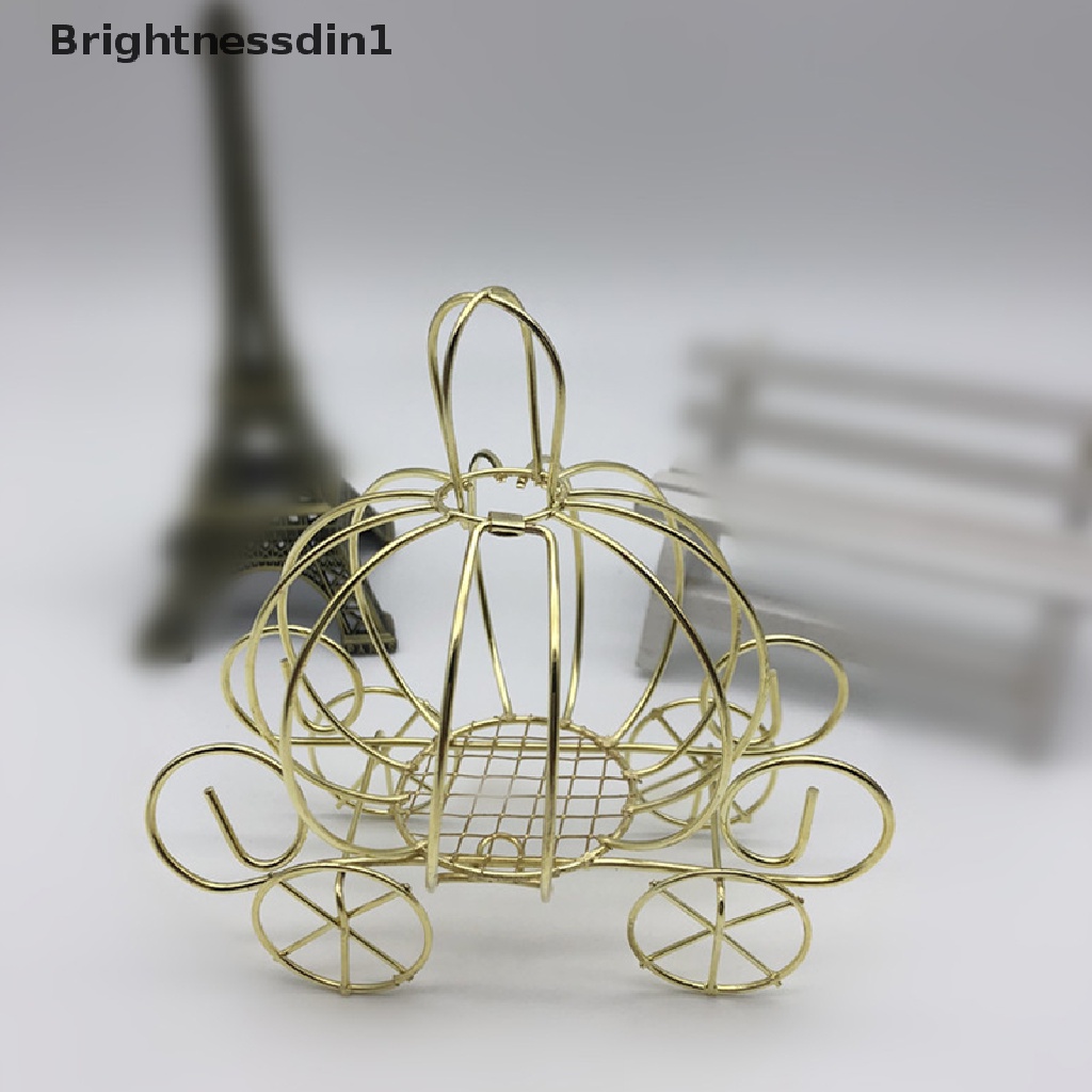 [Brightnessdin1] Kereta Labu Kreatif Dekorasi Golden Candy Box Keranjang Labu Hadiah Butik