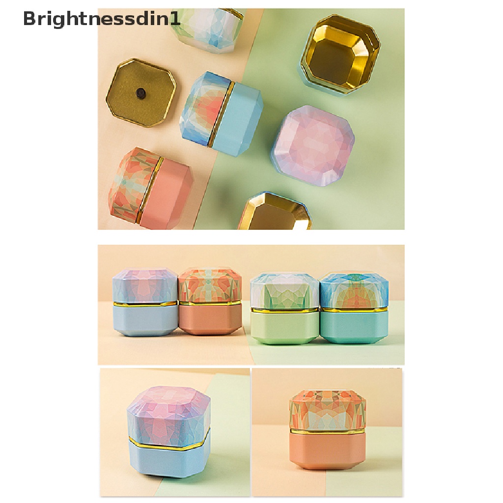 [Brightnessdin1] Sealed Tea Kaleng Wadah Teh Penyimpanan Makanan Besi Candy Box Tinplate Kotak Butik