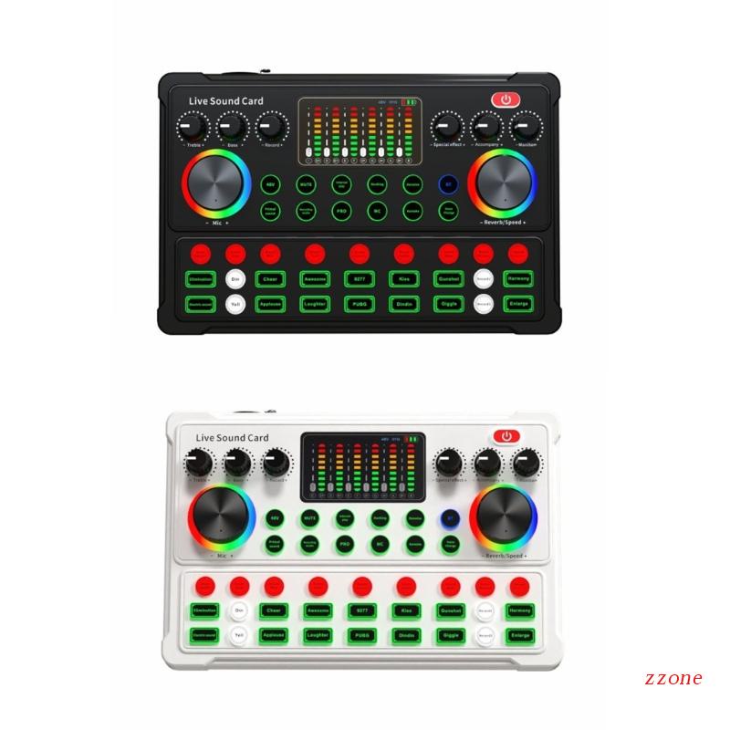 Zzz M3 Mini Sound Card Pengaduk Suara Untuk Siaran Langsung Streaming Voice Changer 48V
