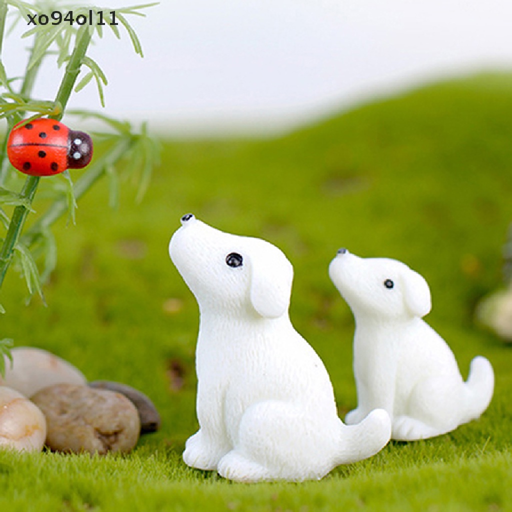 Xo Anjing Lucu Mini Miniatur Peri Taman Ornamen Dekorasi Pot Craft Aksesoris OL