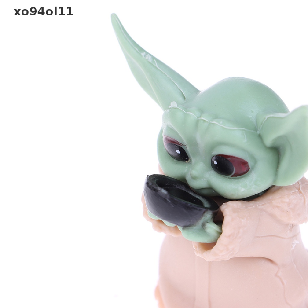 Xo 5Pcs/Set Baby Yoda Grogu Mandalorian Action Figure Mainan Yoda Baby Action Toys OL