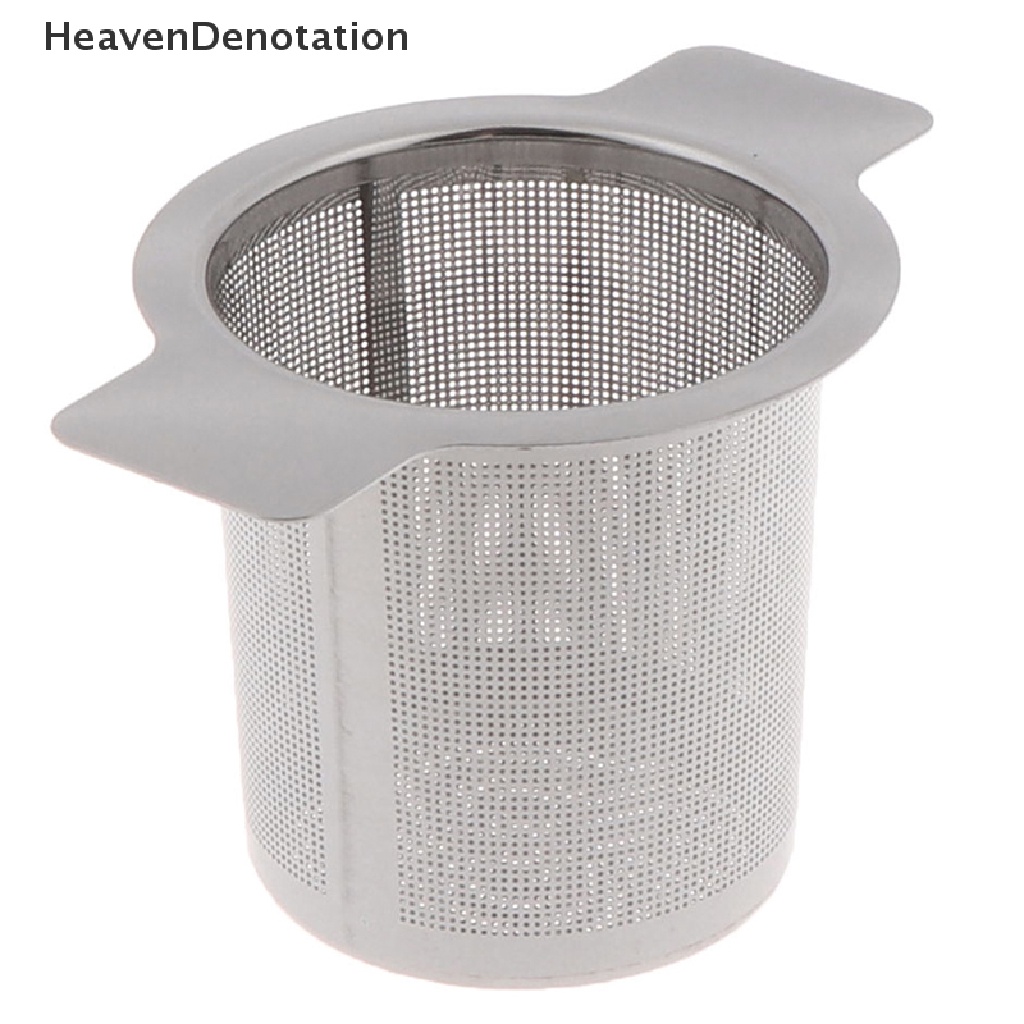 [HeavenDenotation] Stainless Steel Mesh Tea Infuser Metal Cup Strainer Penyaring Daun Longgar Tanpa Tutup  Hdv