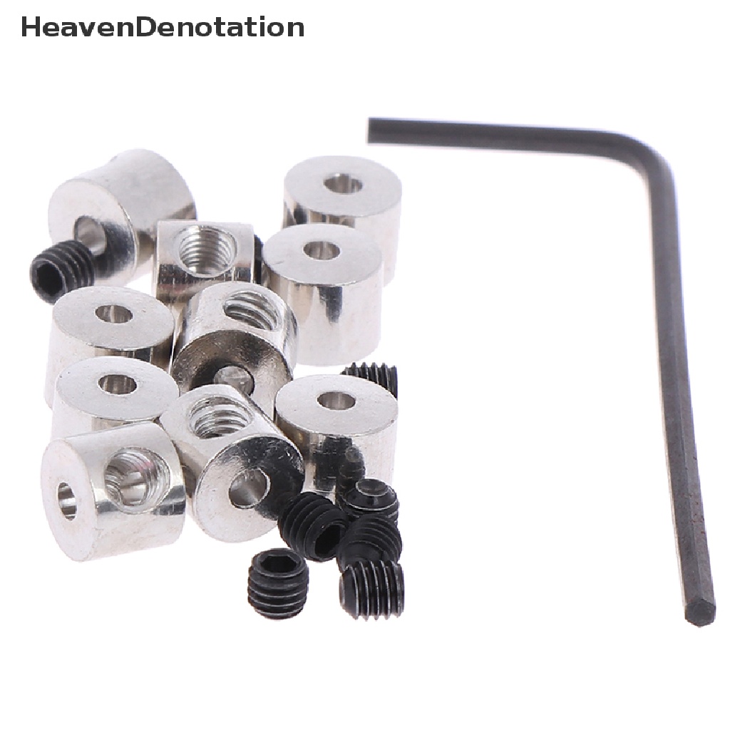 [HeavenDenotation] 10pcs Panjang 7mm Kuningan Pin keepers Locking Pin Backs Savers holder Allen Wrench HDV