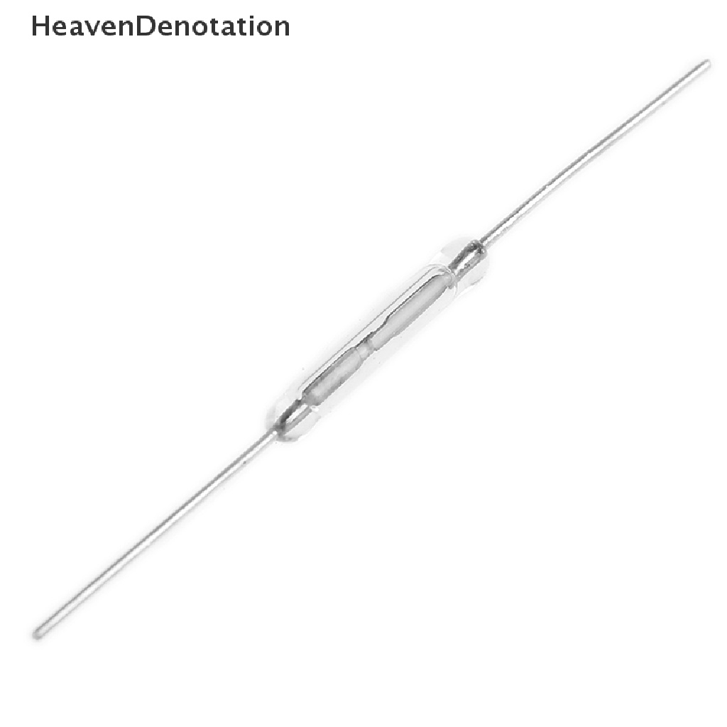 [HeavenDenotation] 10pcs 14mm Kaca Magnetic Induction Reed Switch MagSwitch Biasanya Terbuka NO   Hdv