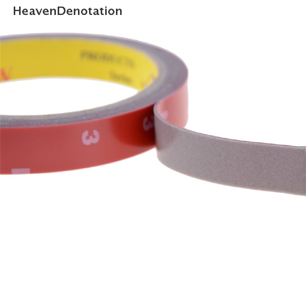 [HeavenDenotation] 1pcs Kekuatan Tinggi Auto Truk Stiker Mobil Busa Akrilik Kendaraan Perekat Dua Sisi Tape Merah Lebar HDV