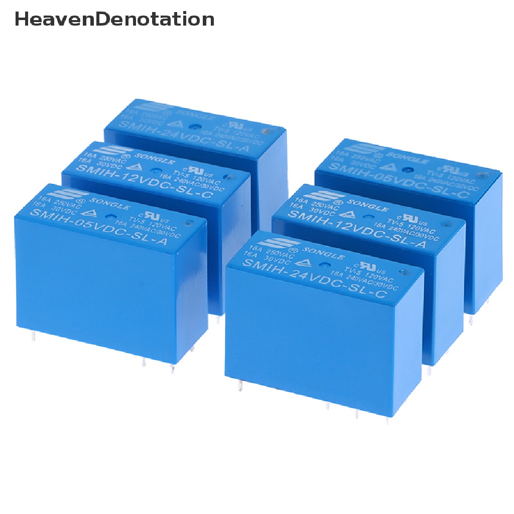 [HeavenDenotation] 1pcs SMIH-05VDC-SL-C SMIH-05VDC-SL-A SMIH-24VDC-SL-A Relay 16A 6pin 8pin HDV