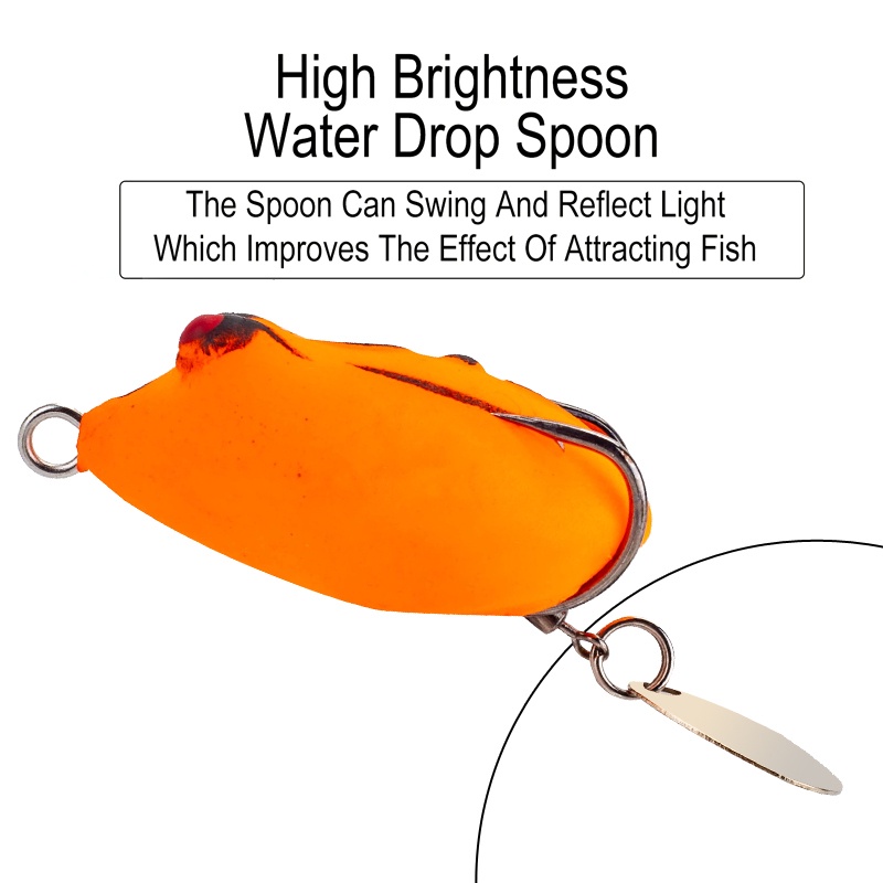 9warna Umpan Katak Lembut Mini Buatan 3.5cm/4.2g Umpan Pancing Topwater 2kait Lompat Katak Umpan Lembut Snakehead Swimbait Untuk Air Tawar Air Asin