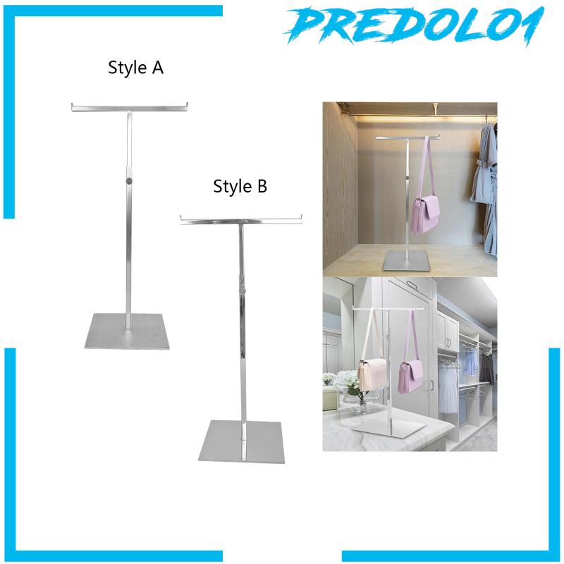 [Predolo1] Stand Display Tas Tangan Konter Tebal Weighted Base Tahan Lama Kait Gantung Ganda