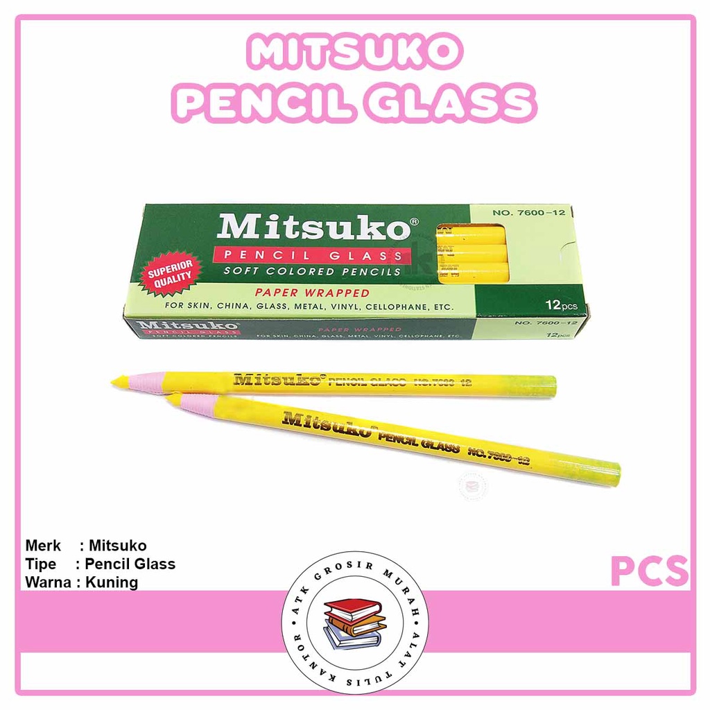 

MITSUKO - Pencil Glass Yellow - Pcs