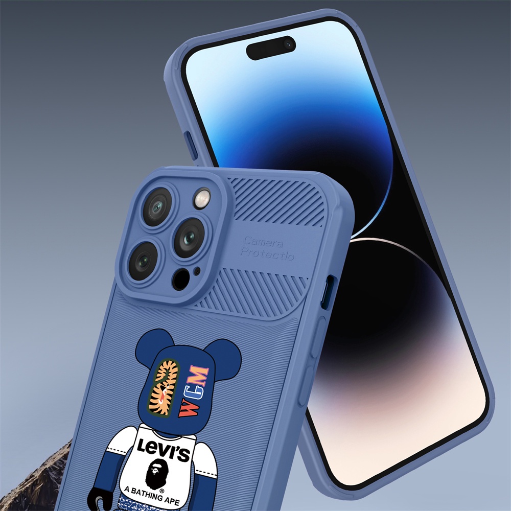 Redmi 12C Note 11S 11 Pro Redmi 10 10C 9A 9C 10A Note10 Note 10S Note 10 Pro 8 Pro Note 9S 9 Pro X3 Pro NFC Block Bear Full Proteksi Anti Slip Shockproof Case Binteacase