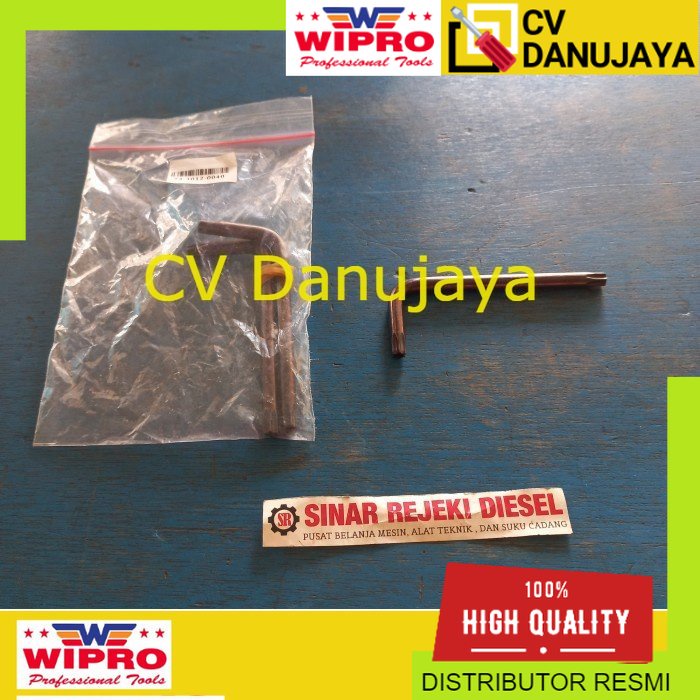 Kunci L Bintang Torx T40 Model Lubang Wipro gz