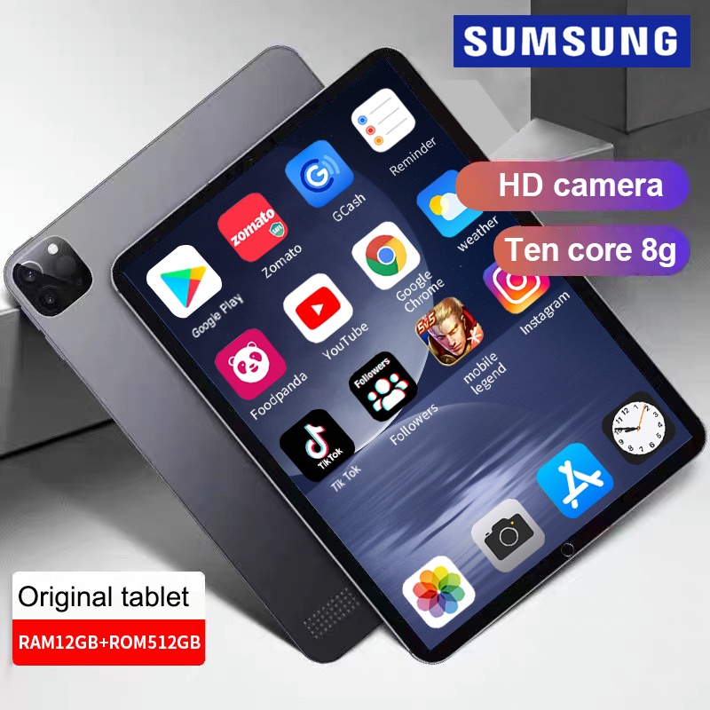 【Bisa COD】Tablet PC Sumsung tablet Asli Baru Android murah 10.1inch 12GB - 512GB Wifi 4G 5G Dual SIM Tablet PC Baru dengan Harga Murah Gaming Tablet PC
