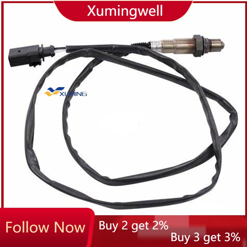 Xuming 0258006986 Lambda Probe O2 Sensor Oksigen Cocok Untuk VW BEETLE EOS GOLF JETTA MULTIVAN PASSAT TOUAREG TRANSPORTER 1.8 2.0 1998-2017